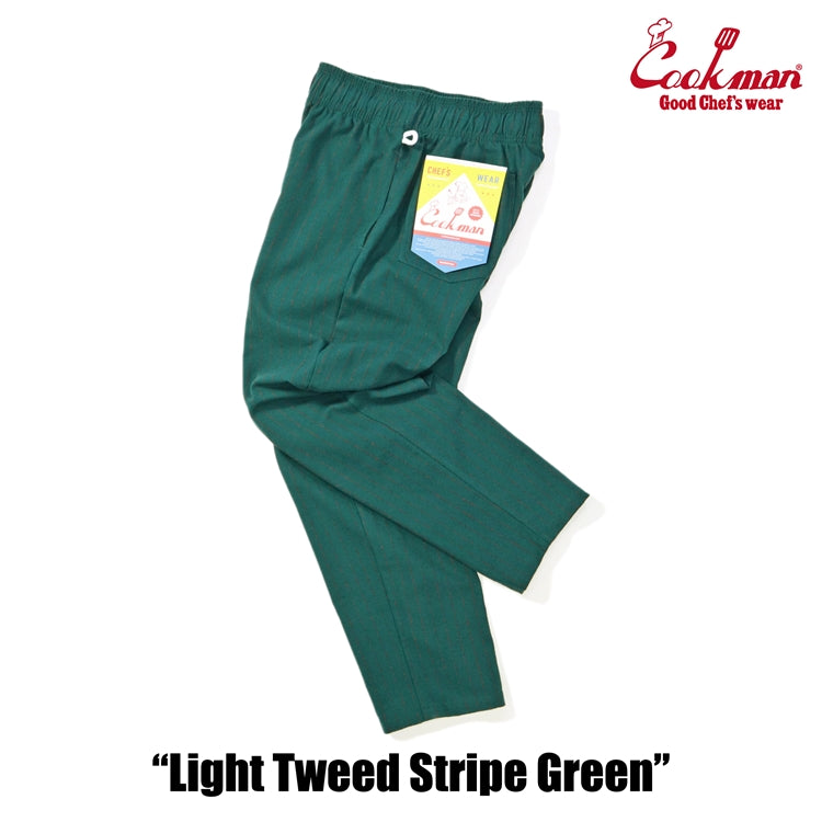 Cookman Chef Pants - Light Tweed Stripe : Green