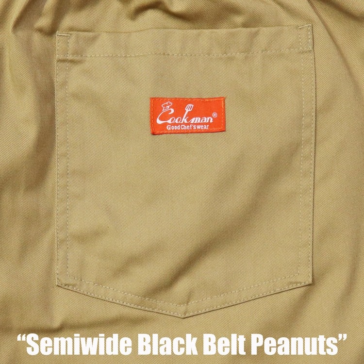 Cookman Chef Pants Semiwide - Black Belt : Peanuts