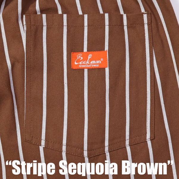 Cookman Chef Pants - Stripe : Sequoia Brown