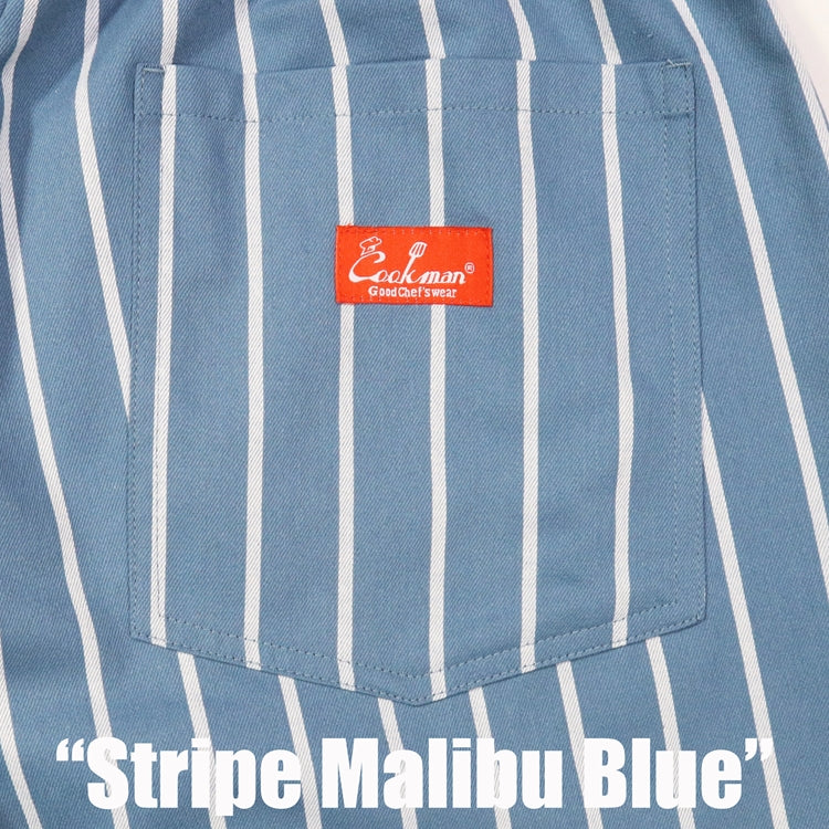 Cookman Chef Pants - Stripe : Malibu Blue