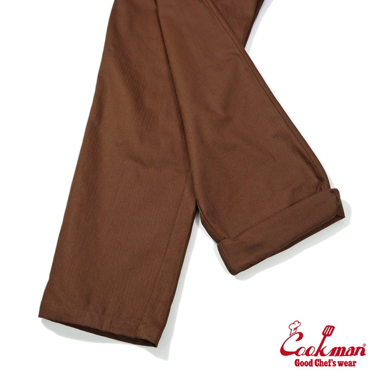 Cookman Chef Pants - Herringbone : Chocolate