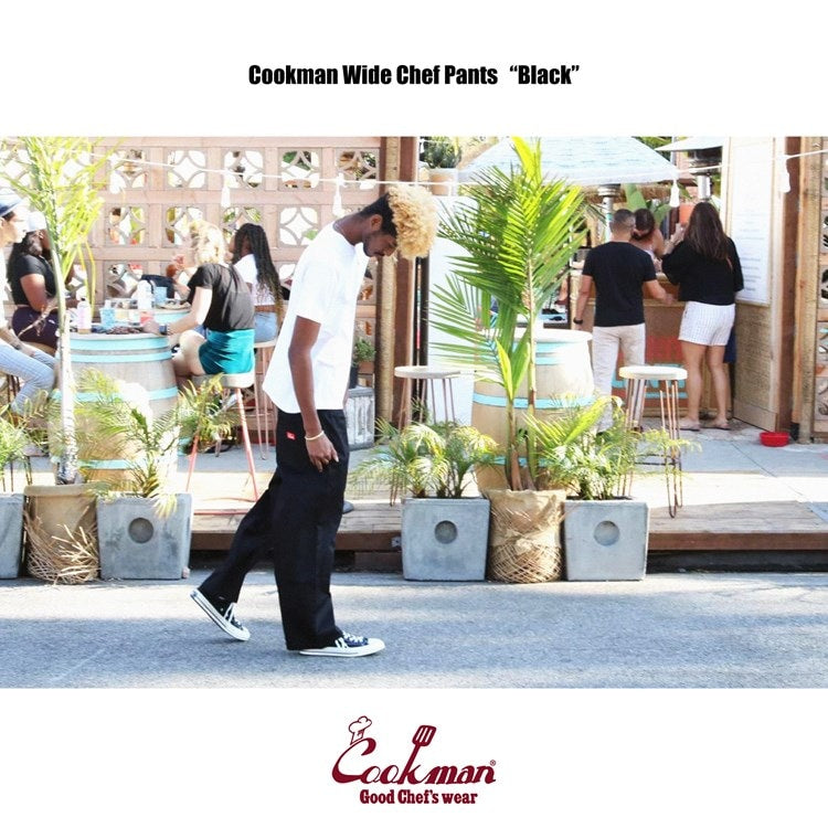 Cookman Wide Chef Pants - Black