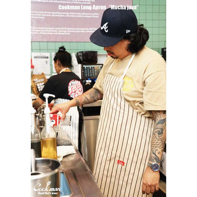 Cookman Long Apron - Mocha java