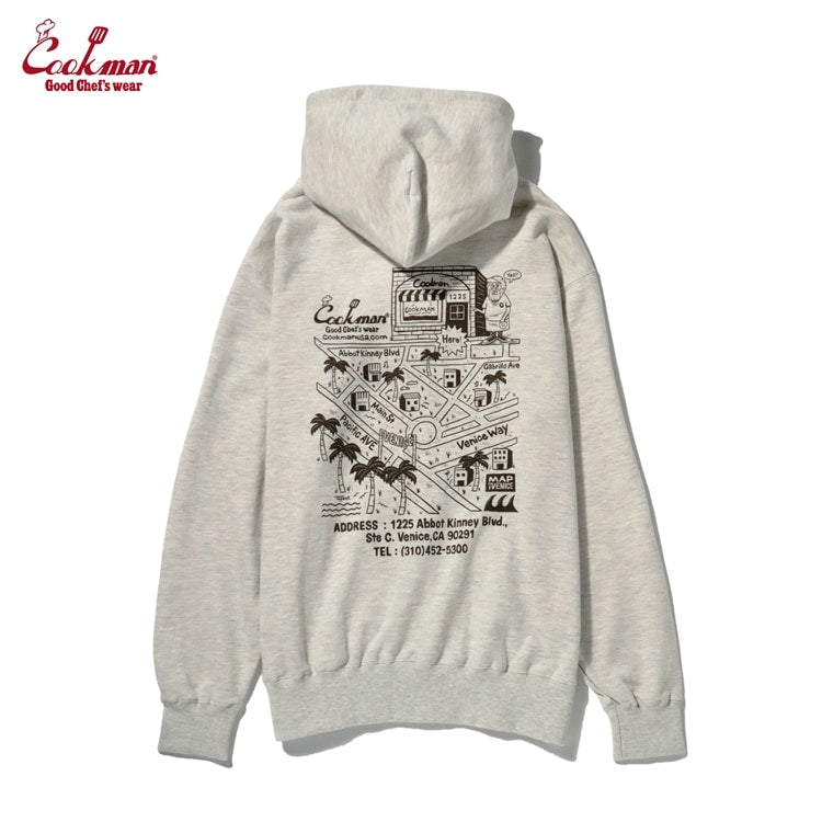 Zip-up Hoodie - TM paint Abbot Kinney : Off White