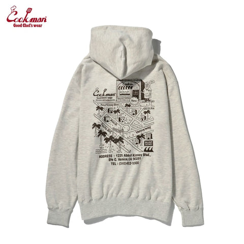 Cookman Zip-up Hoodie - TM paint Abbot Kinney : Off White