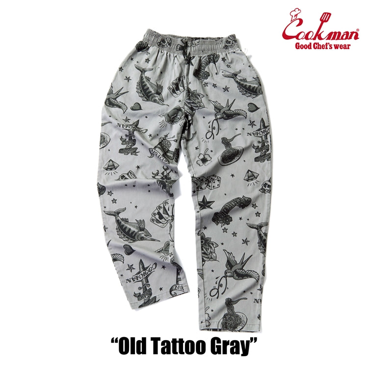 Cookman Chef Pants - Old Tattoo : Gray