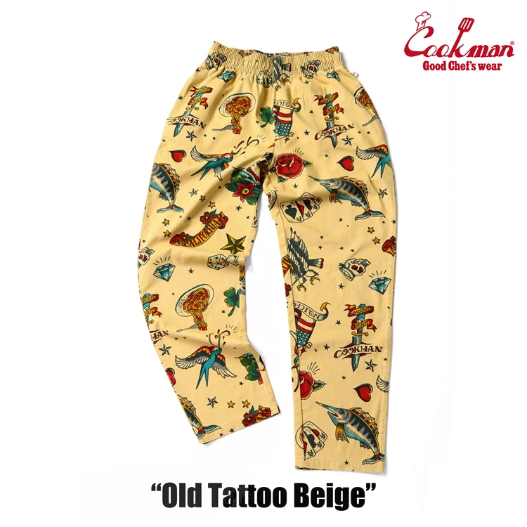 Cookman Chef Pants - Old Tattoo : Beige