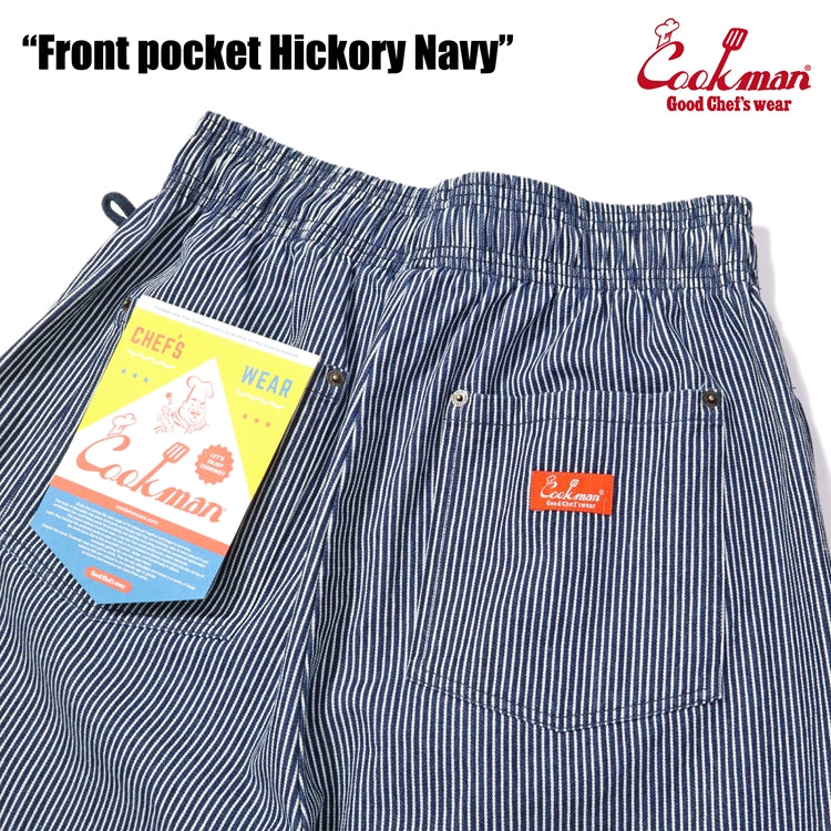 Cookman Chef Short Pants Front Pocket - Hickory : Navy