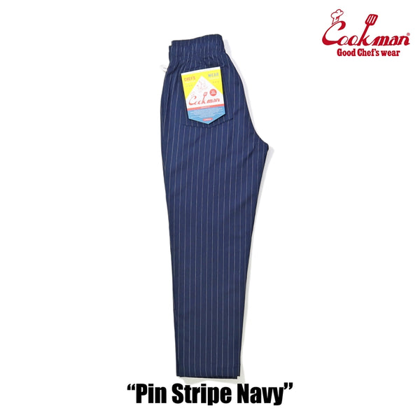 Cookman Chef Pants - Pin Stripe : Navy