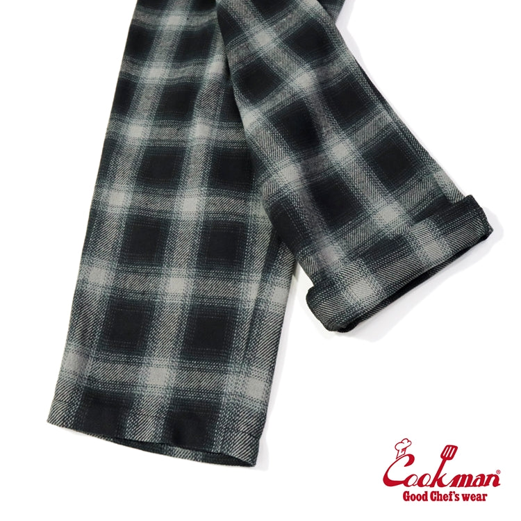 Cookman Chef Pants - Tweed Ombre Check : Black