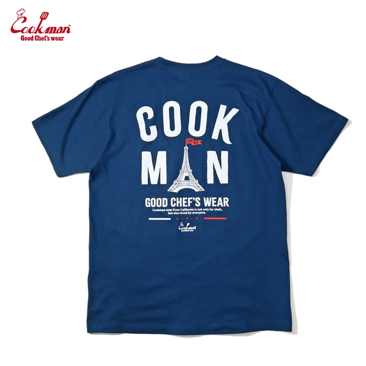 Cookman Tees - Eiffel Tower : Bleu Marine