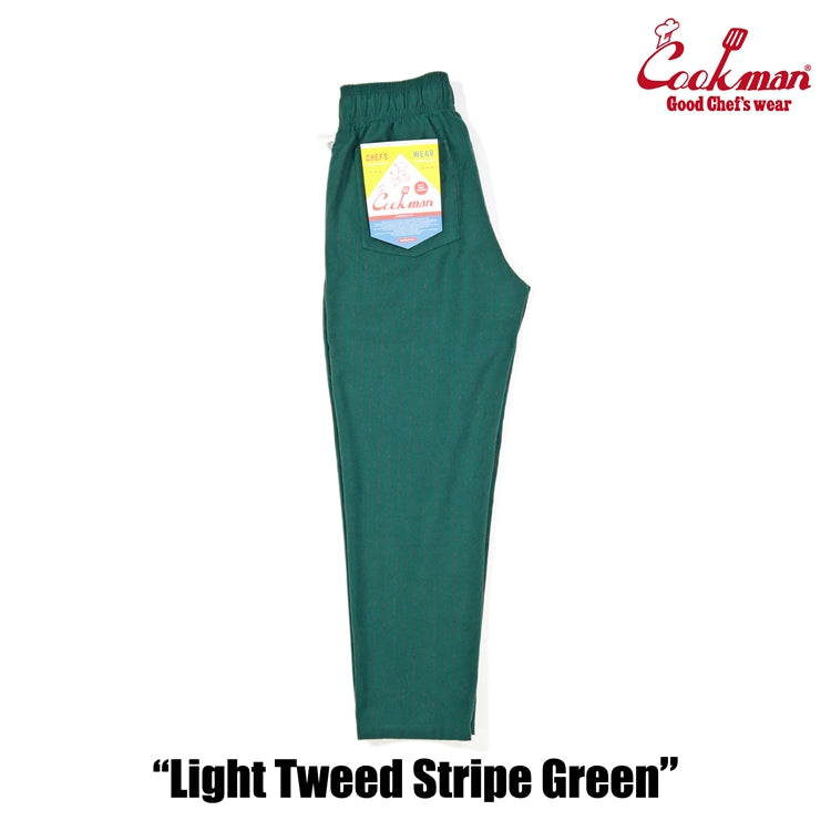 Cookman Chef Pants - Light Tweed Stripe : Green