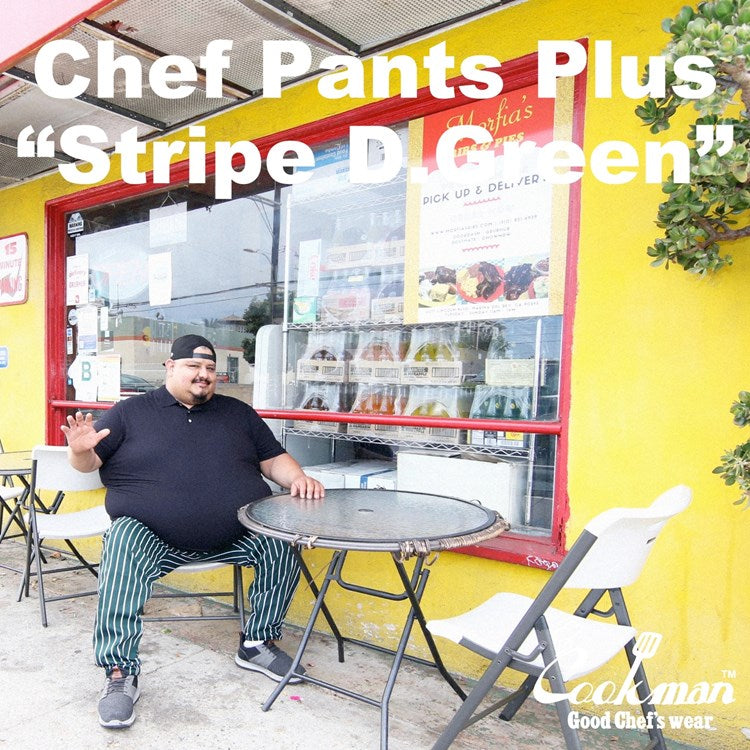 Cookman Chef Pants - Stripe : Dark Green