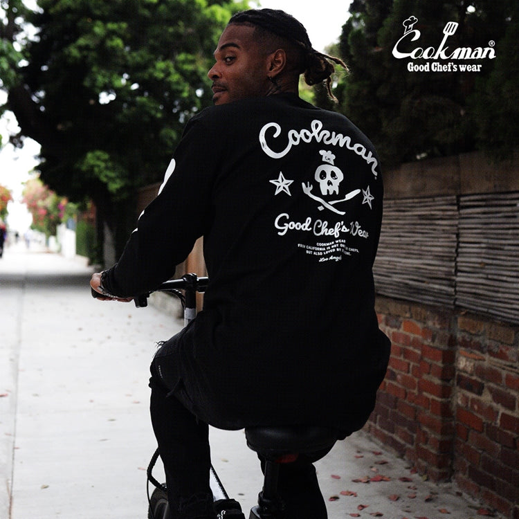 Cookman Long Sleeve Tees - Skull : Black