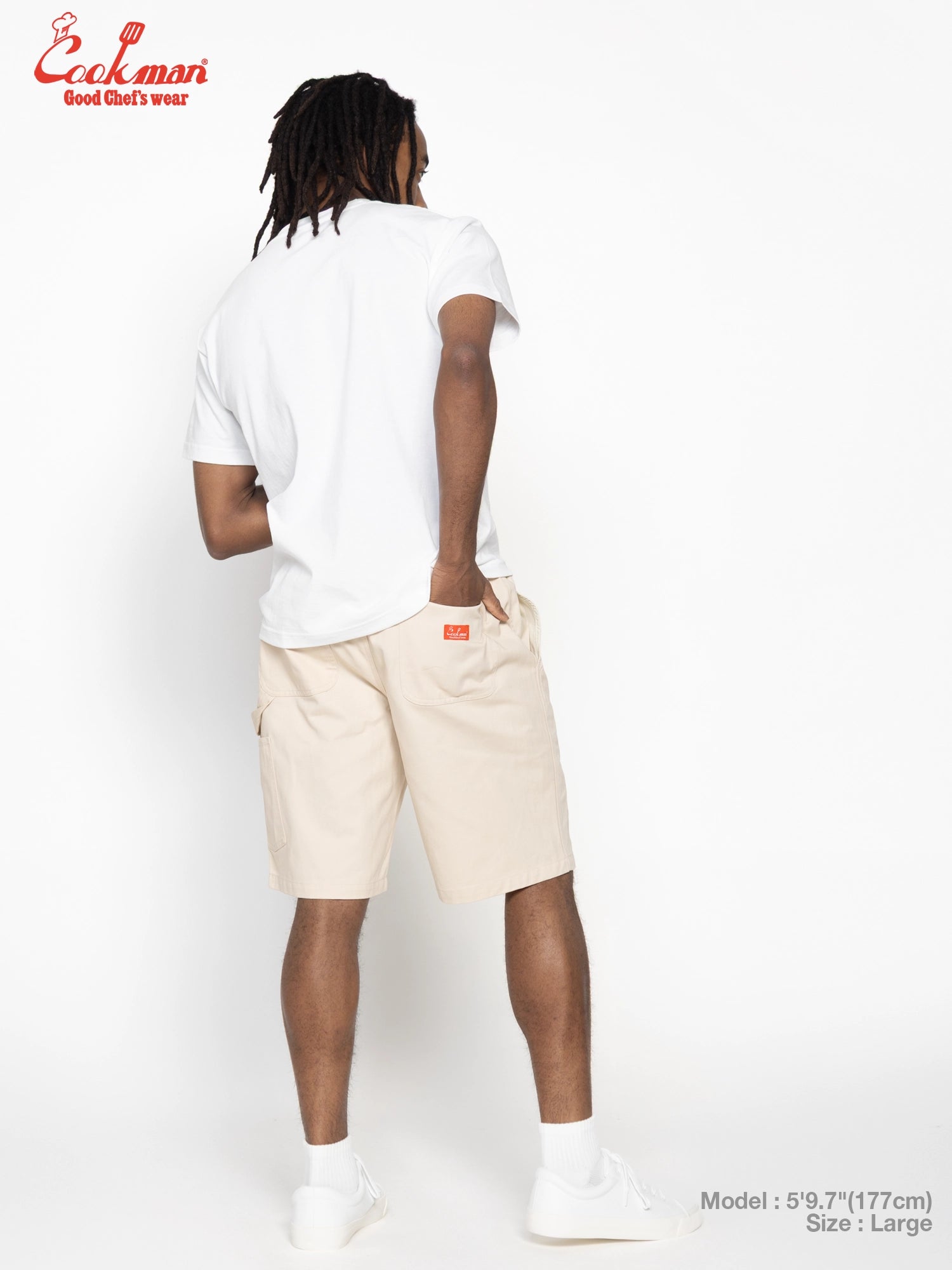 Carpenter's Pants Short : Heavy twill - Cream
