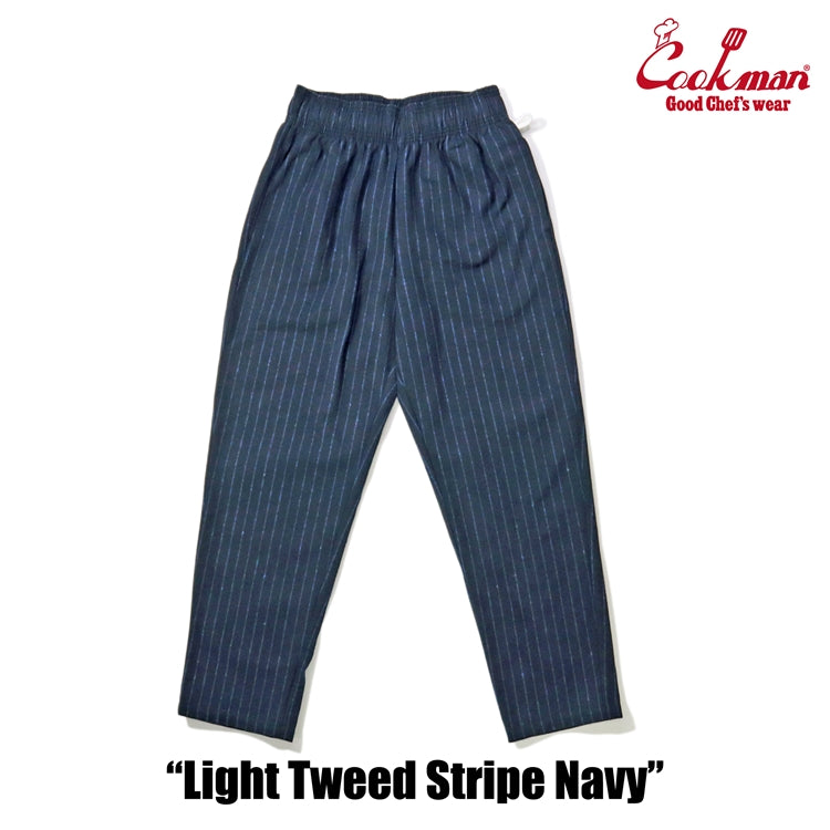 Cookman Chef Pants - Light Tweed Stripe : Navy