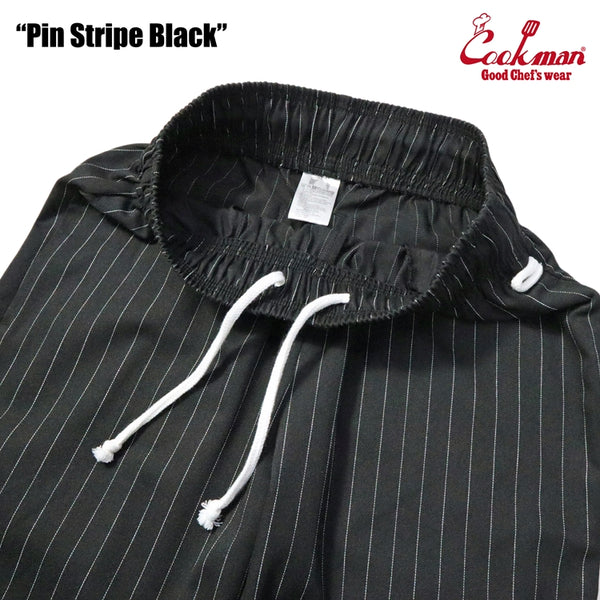 Cookman Chef Pants - Pin Stripe : Black