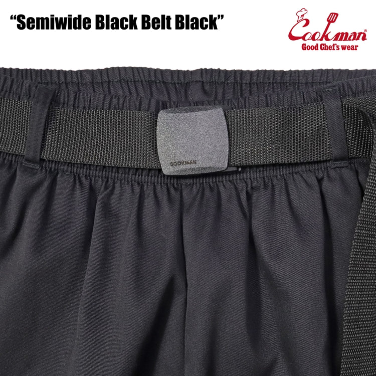 Cookman Chef Pants Semiwide - Black Belt : Black