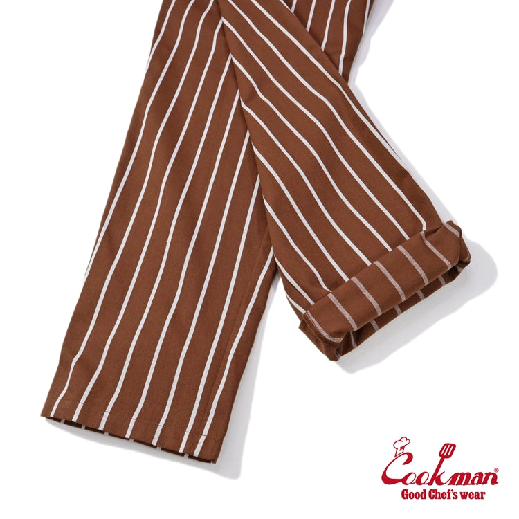 Cookman Chef Pants - Stripe : Sequoia Brown