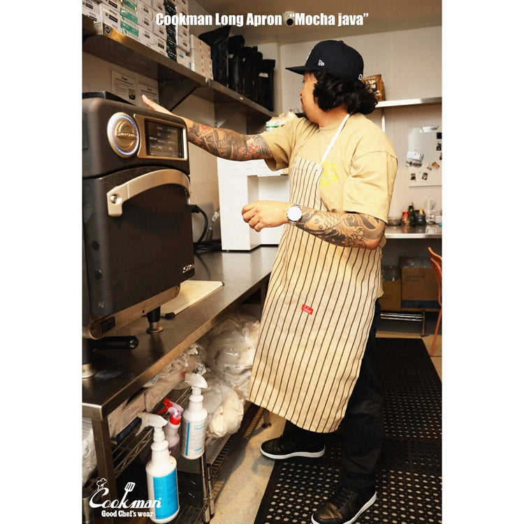 Cookman Long Apron - Mocha java