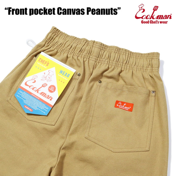 Cookman Chef Short Pants  Front pocket - Canvas Peanuts