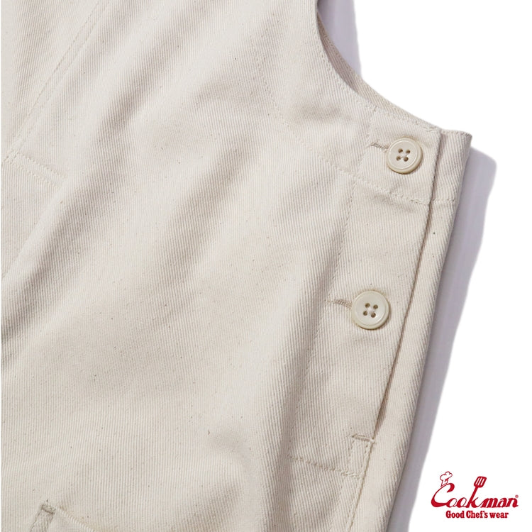 Cookman Fisherman's Bib Overall - Denim : Natural