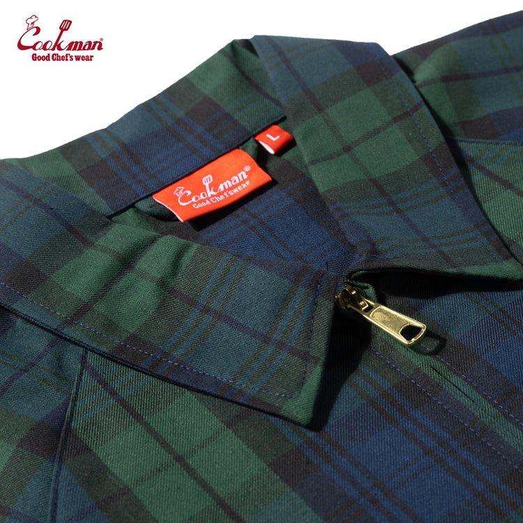 Cookman Delivery Jacket - Woven Black Watch Plaid