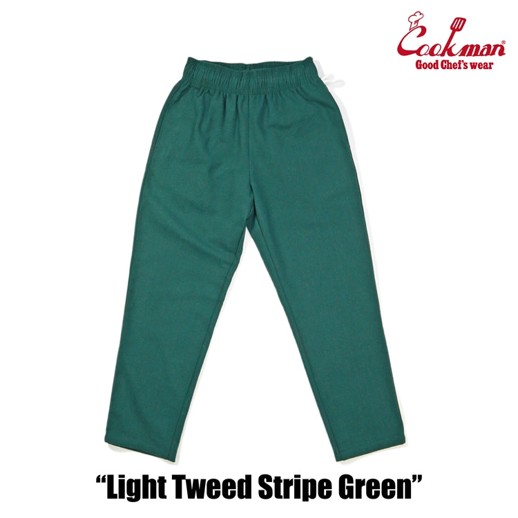 Cookman Chef Pants - Light Tweed Stripe : Green