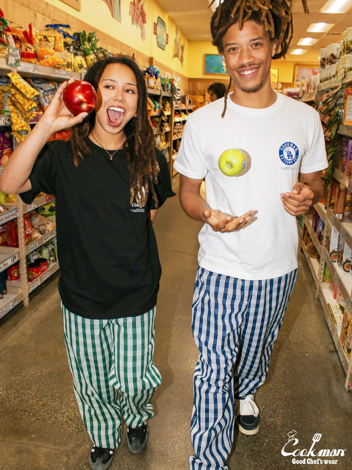 Chef Pants Semiwide -  PALAKA Check : Green
