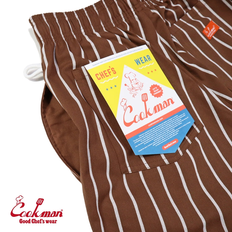 Cookman Chef Pants - Stripe : Sequoia Brown