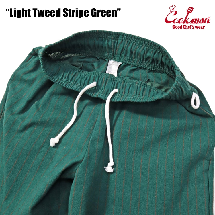 Cookman Chef Pants - Light Tweed Stripe : Green