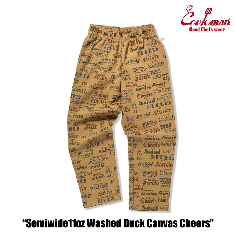 Cookman Chef Pants Semiwide -  Washed Duck Canvas Cheers