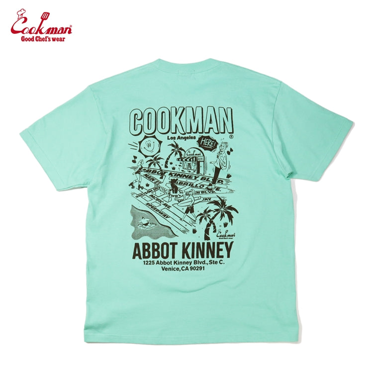 Tees - Abbot Kinney Street : Light Green