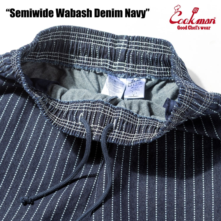 Cookman Chef Pants Semiwide -  Wabash Denim : Navy
