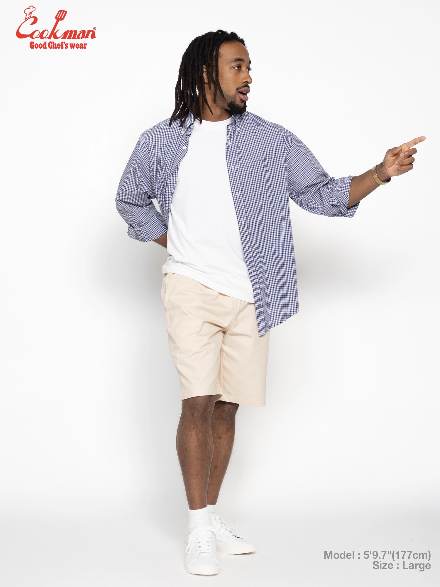 Carpenter's Pants Short : Heavy twill - Cream