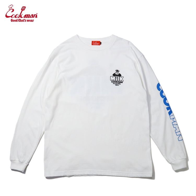 Cookman Long Sleeve Tees - Milk : White