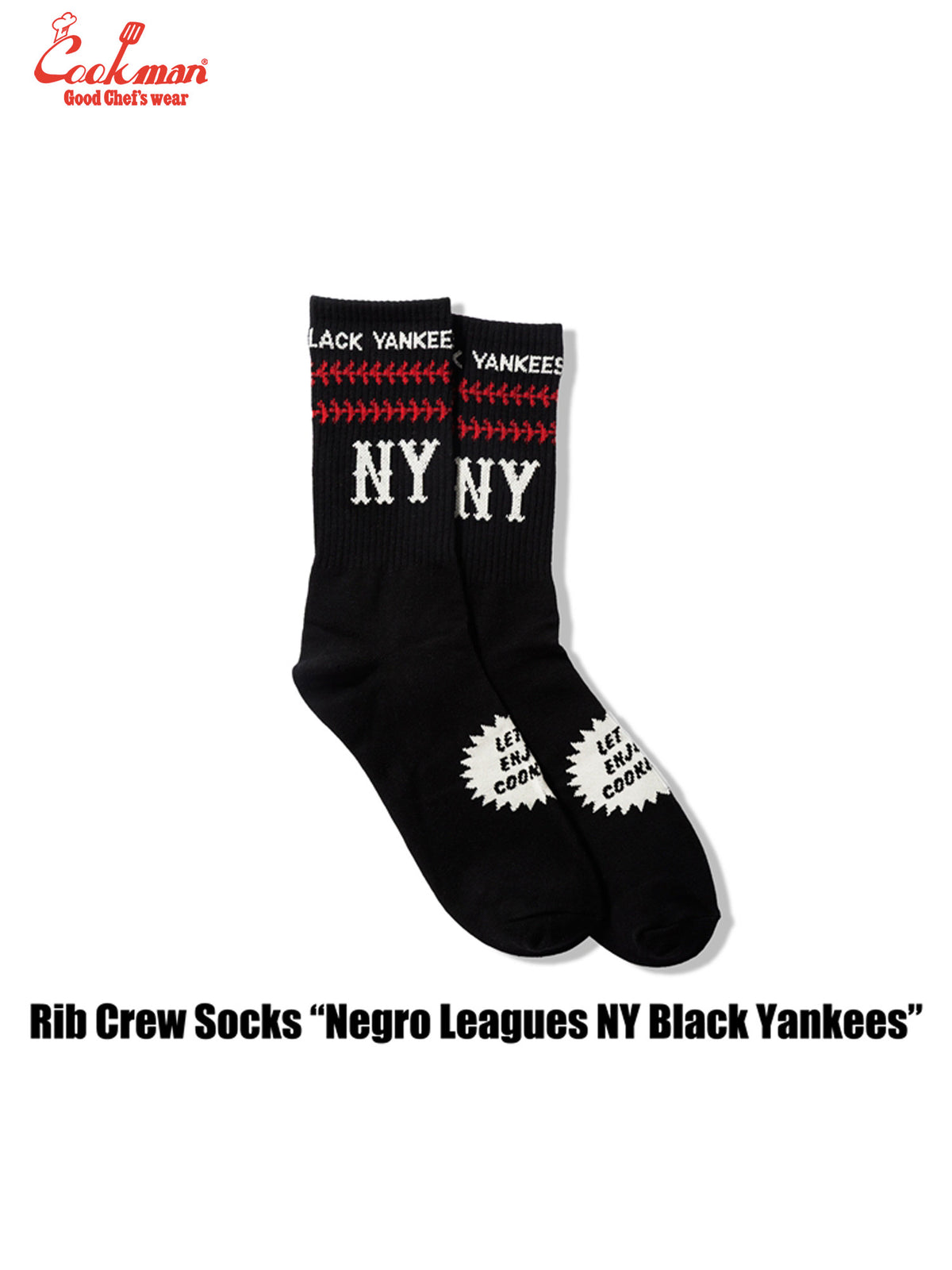 Rib Crew Socks - Negro Leagues : NY Black Yankees