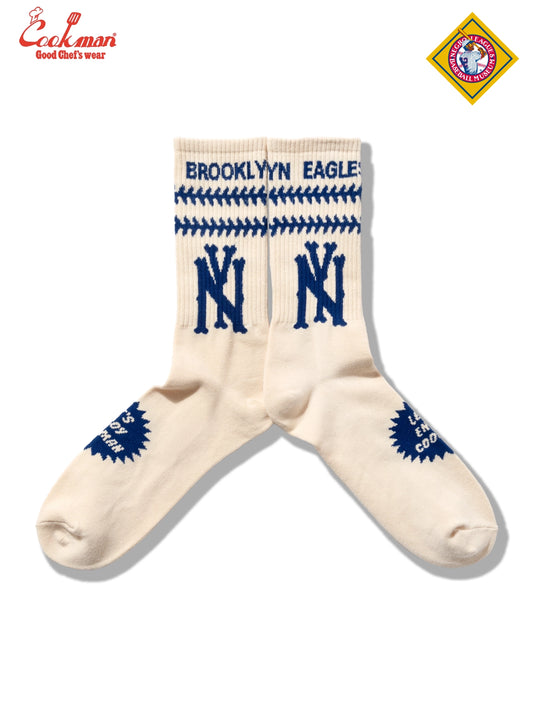 Cookman Rib Crew Socks -  NLBM BROOKLYN EAGLES