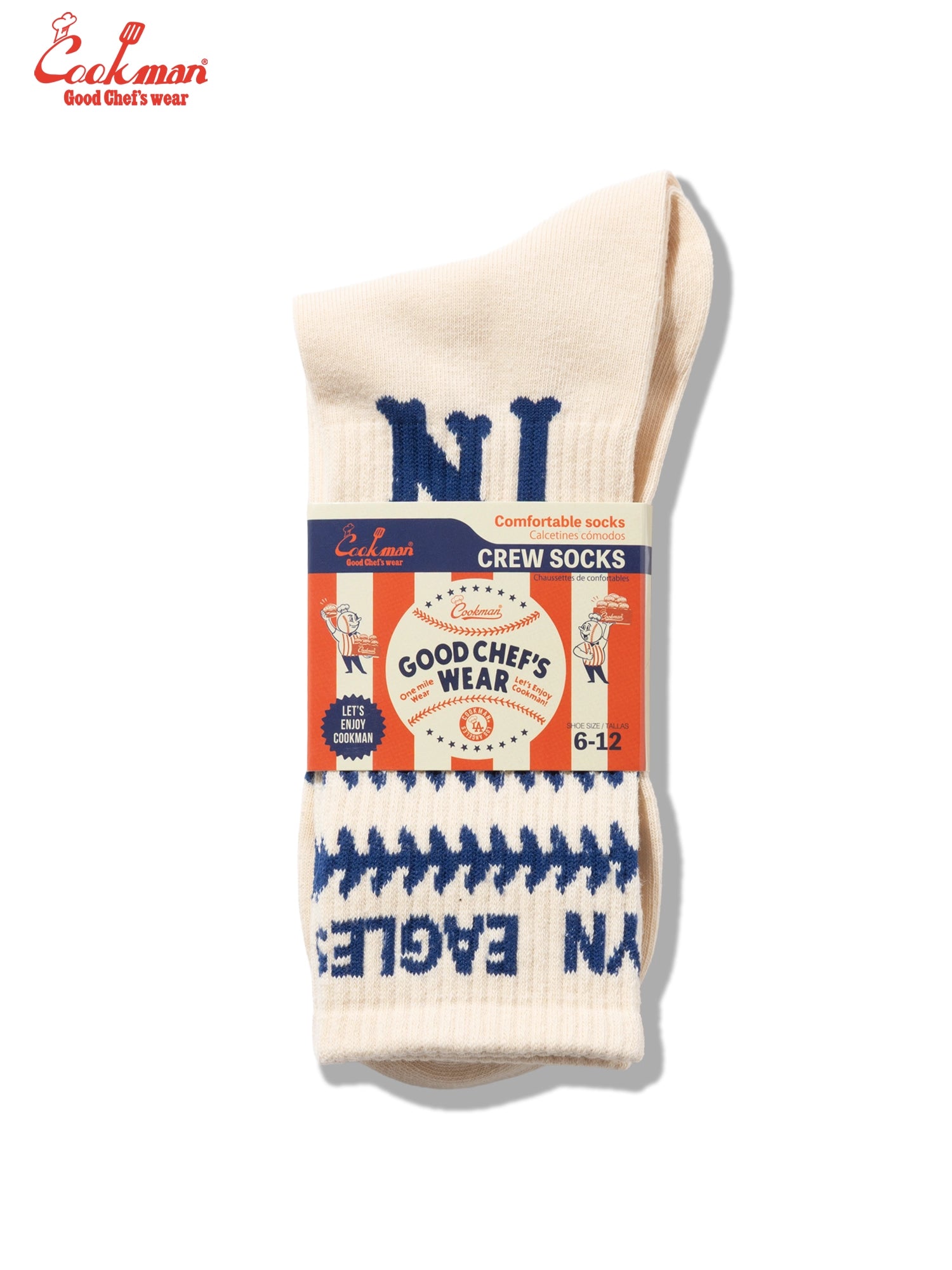 Cookman Rib Crew Socks -  NLBM BROOKLYN EAGLES