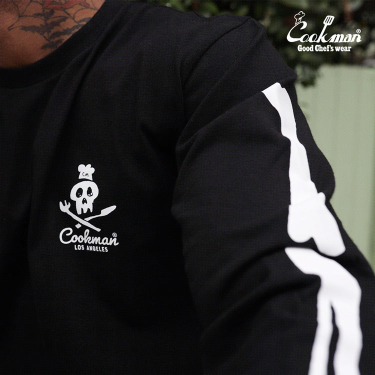 Cookman Long Sleeve Tees - Skull : Black