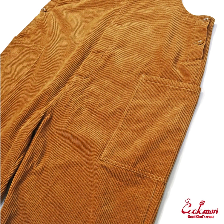 Cookman Fisherman's Bib Overall - Corduroy : Brown