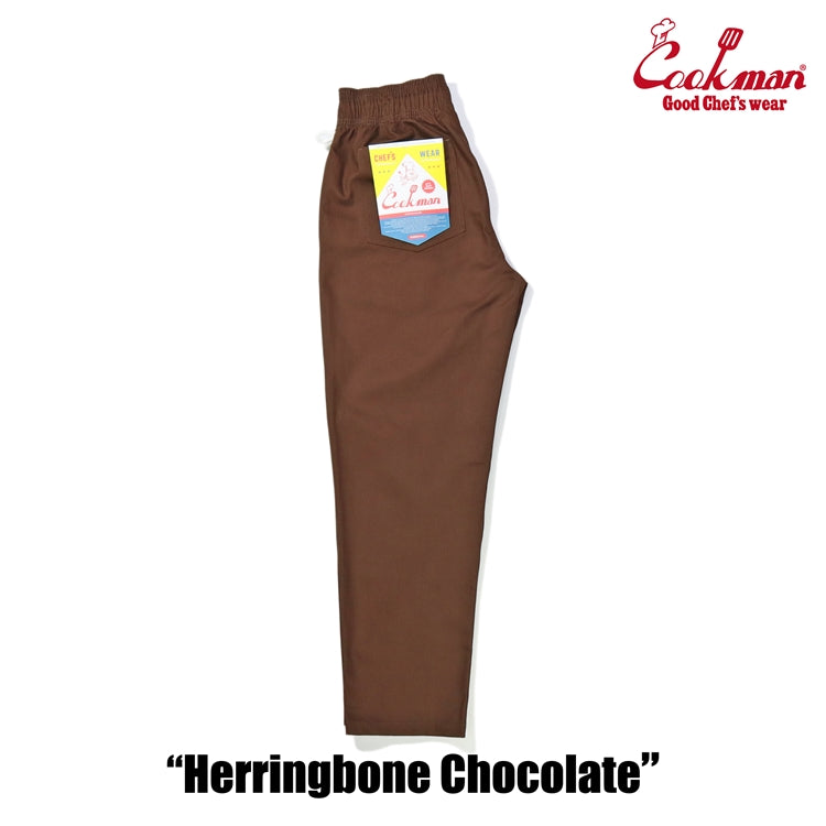 Chef Pants - Herringbone : Chocolate