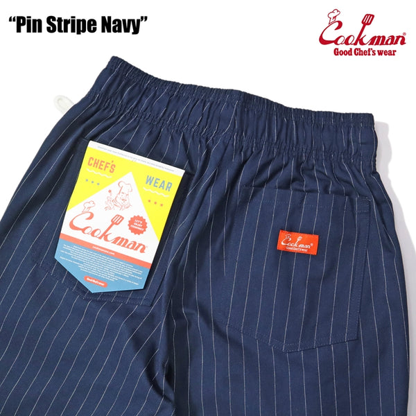 Cookman Chef Pants - Pin Stripe : Navy