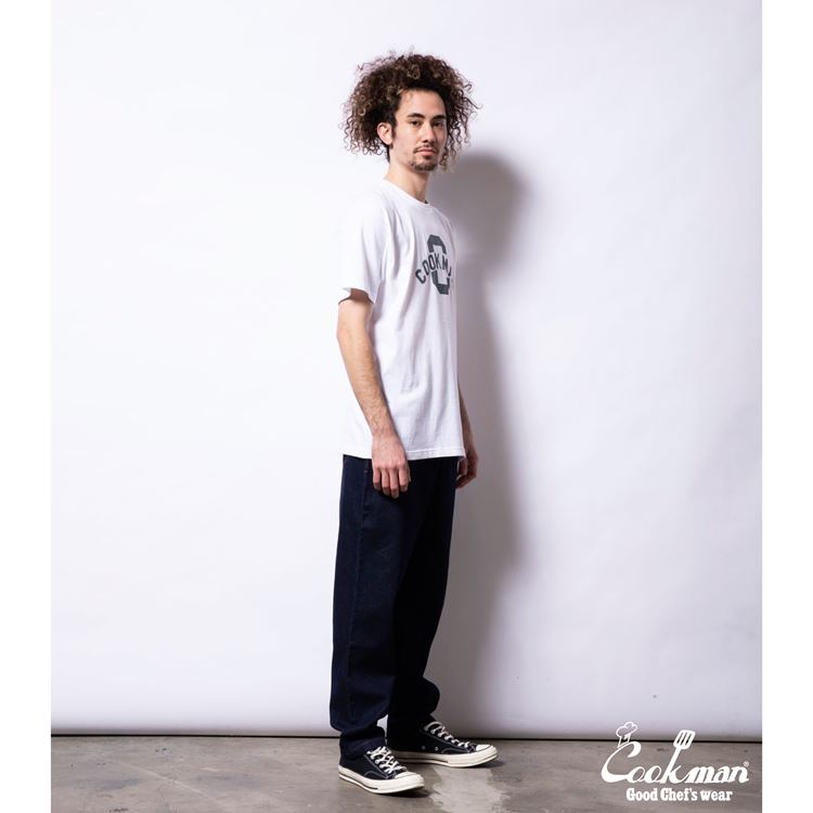 Cookman Tees - Flock Arch : White