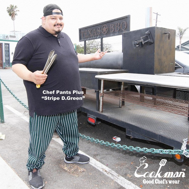 Cookman Chef Pants - Stripe : Dark Green