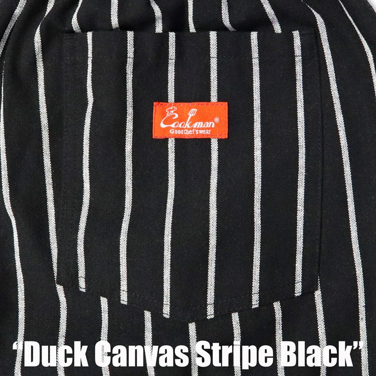 Cookman Chef Pants - Duck Canvas Stripe : Black