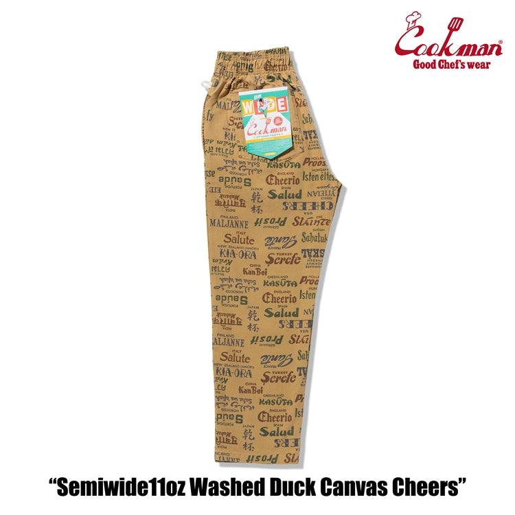 Cookman Chef Pants Semiwide -  Washed Duck Canvas Cheers