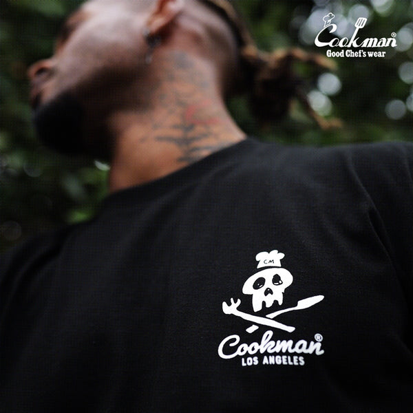 Cookman Long Sleeve T-shirts - Skull : Black
