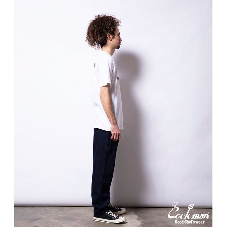 Cookman Tees - Flock Arch : White