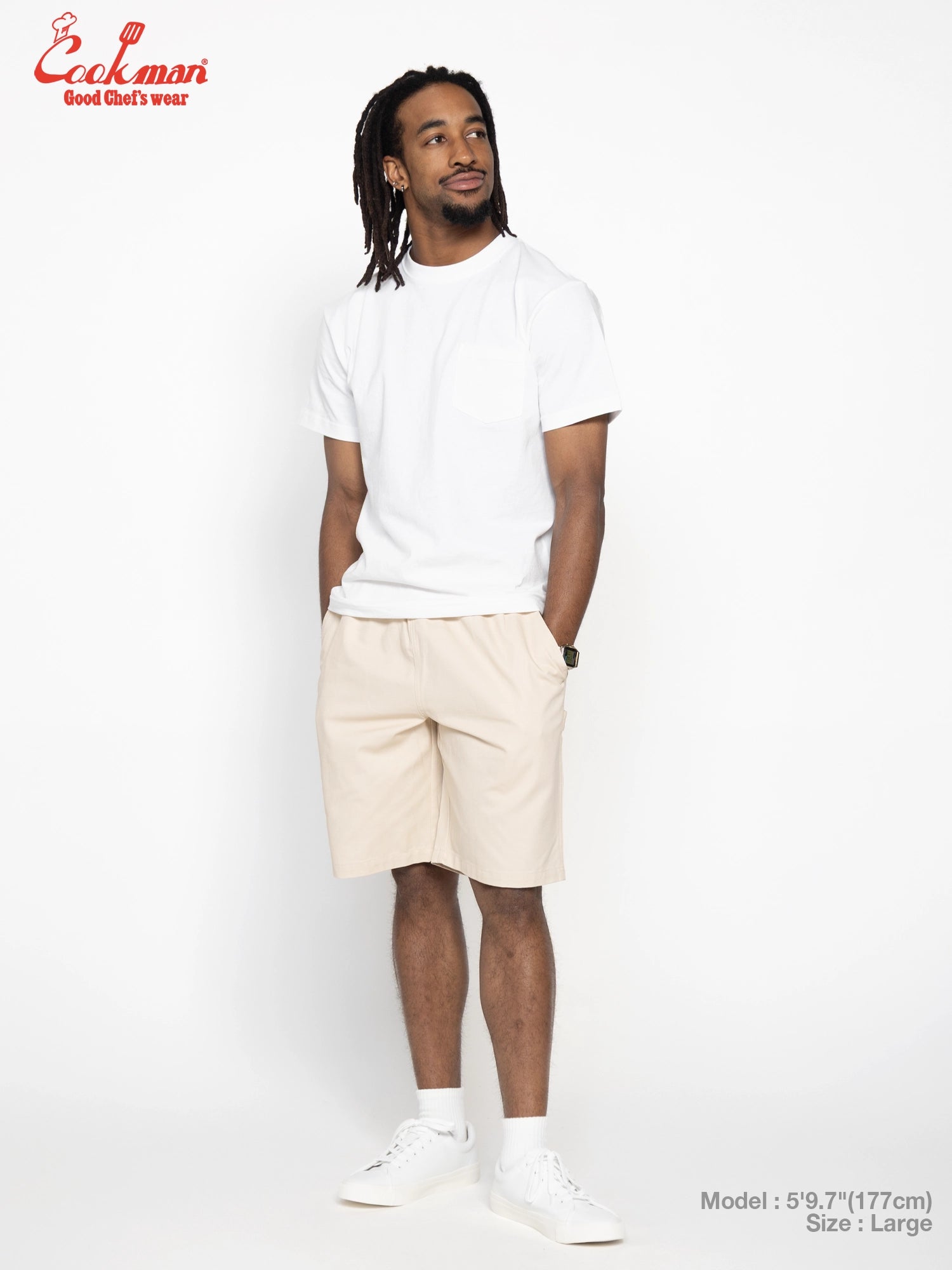 Carpenter's Pants Short : Heavy twill - Cream